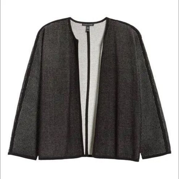 ✨Eileen Fisher Textured Silk and Cotton S/P Cardigan✨ - Picture 8 of 12